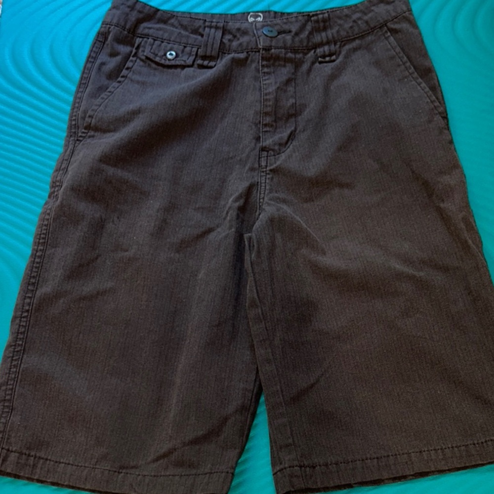 Brown Knee Length Skater Shorts - Size 16 Boys